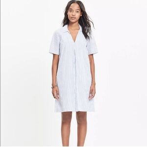 Madewell Short Sleeve Striped Tunic Shirtdress Size XXS 100% Cotton